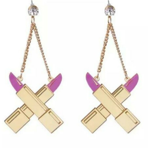 Jewelry - ROSITA✨ BiG Cute Dangling Lipstick Earrings